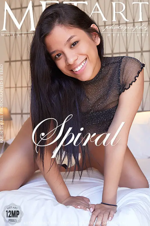 Spiral photo set, featuring Karin Torres.