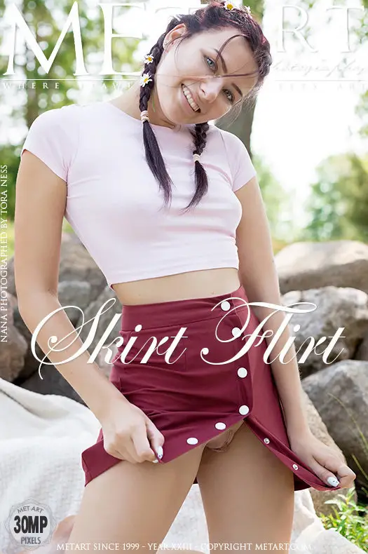 Skirt Flirt photo set, featuring Nana.