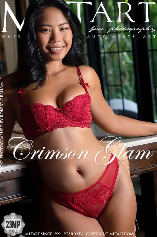 Crimson Glam photo set, featuring Tucky.