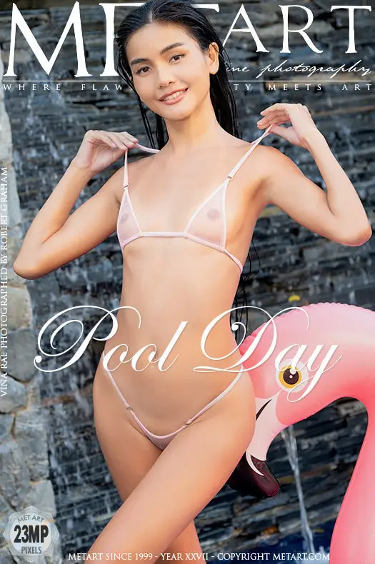 Pool Day photo set, featuring Vina Rae.